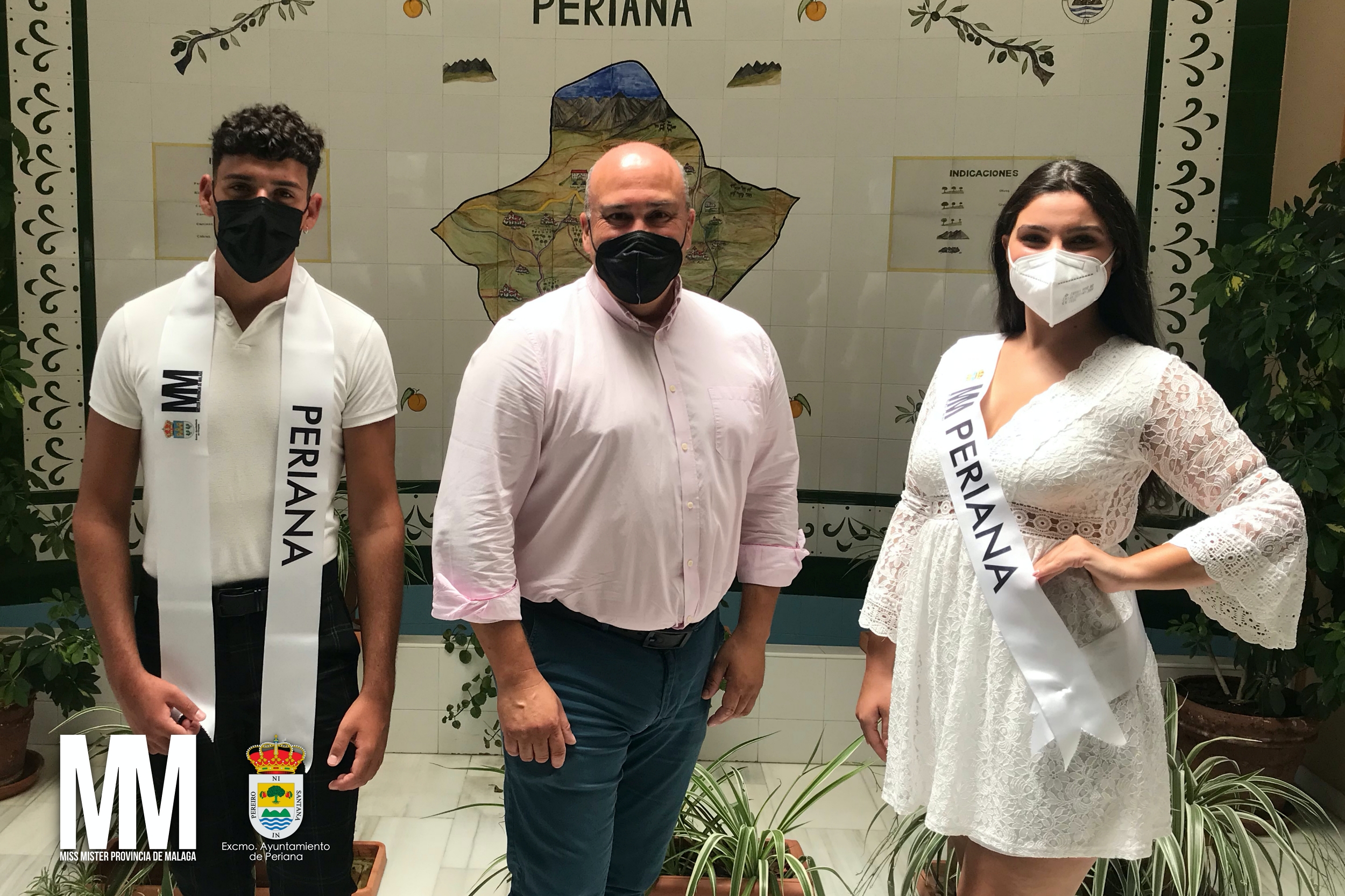 Miss Mister Provincia de Malaga 2021 Miss Mister Periana Marina Perez Francisco Godoy Alcalde Rafael Torrubia 1