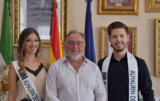 Recibimiento Miss Mister Alhaurin de la Torre 2022 Miss Mister Provincia de Malaga Ayuntamiento de Alhaurin de la Torre Joaquin Villanova Laura Gonzalez Alvaro Galan 1