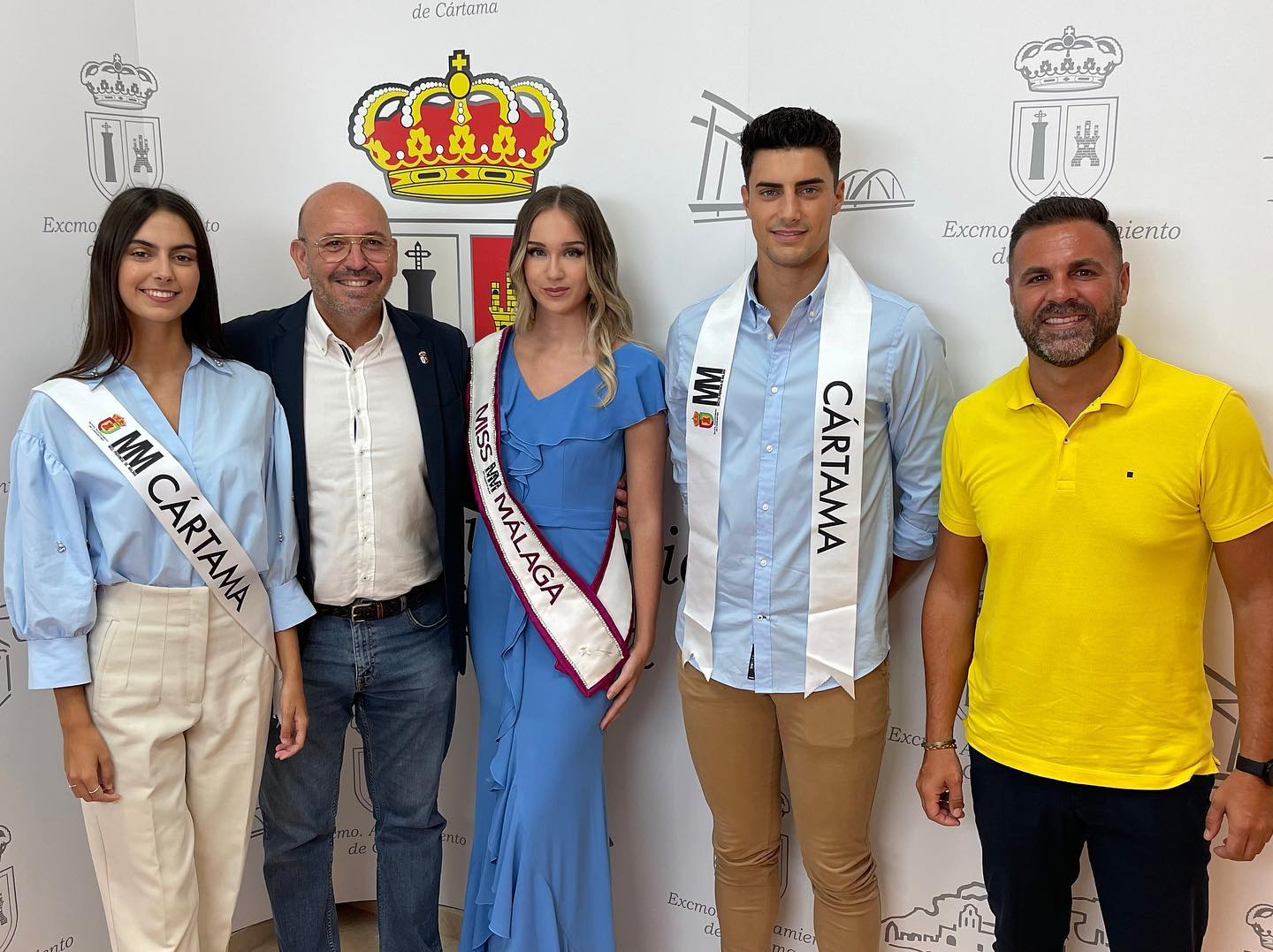 Recibimiento Miss Mister Cartama 2022 Miss Mister Provincia de Malaga Ayuntamiento de Cartama Jorge Gallardo Carmen Cordero Pedro Cordero 2