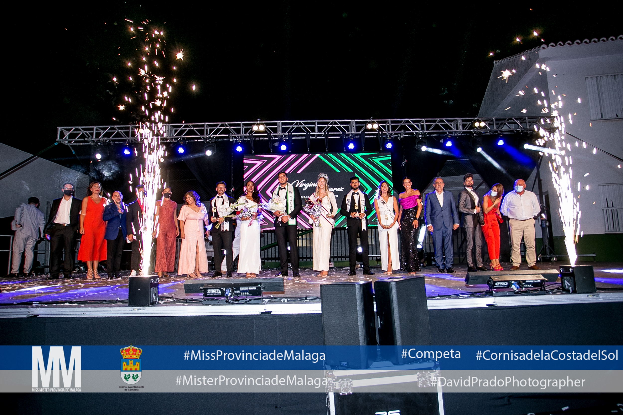 Comite de Eleccion Jurado Miss Mister Provincia de Malaga 2021 en Competa, Benjamin Nieto y Natalia Gomez