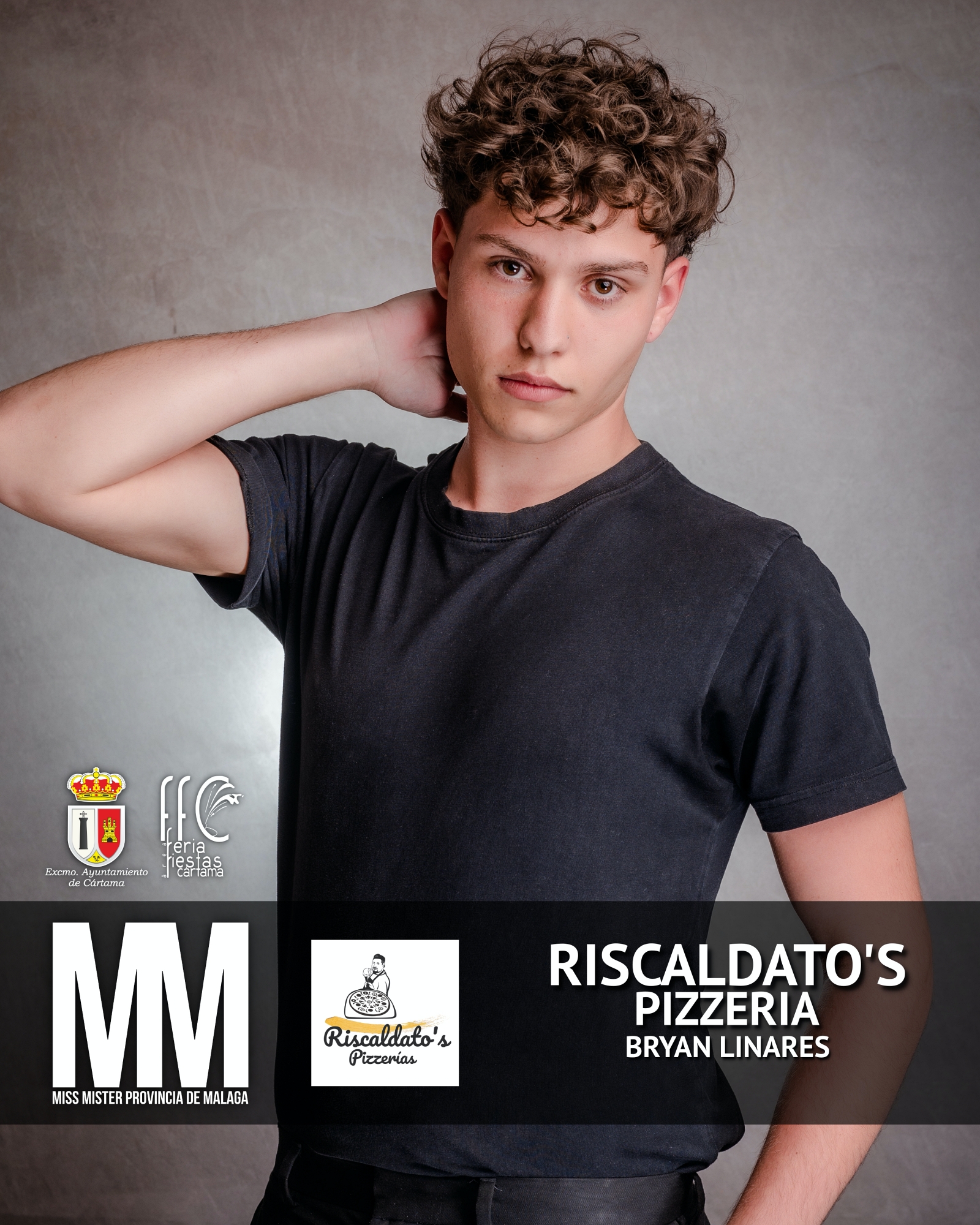 Miss Mister Cartama 2023 Riscaldato's Pizzeria Bryan Linares