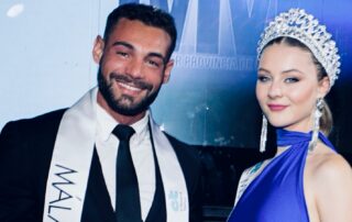Portada Vlada Munteanu y Javier Lopez, Miss Mister Malaga Capital 2023