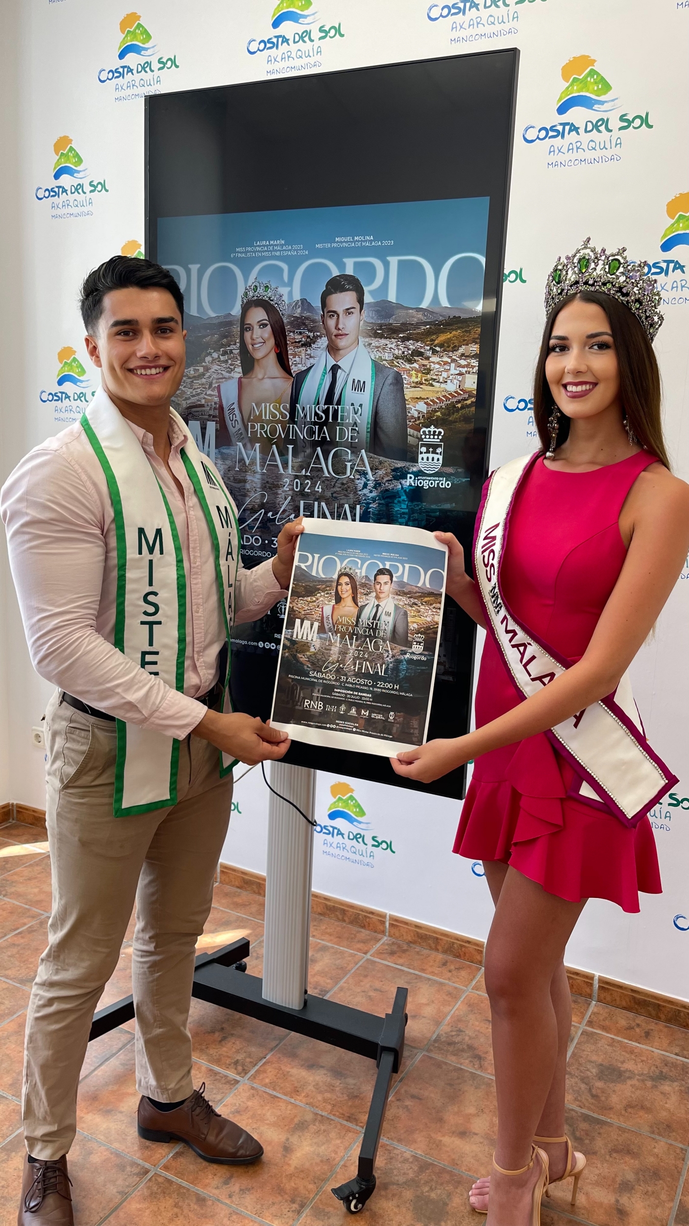 Mancomunidad Axarquia Presentacion Miss Mister Provincia de Malaga 2024 Riogordo Miguel Molina Laura Marin 1