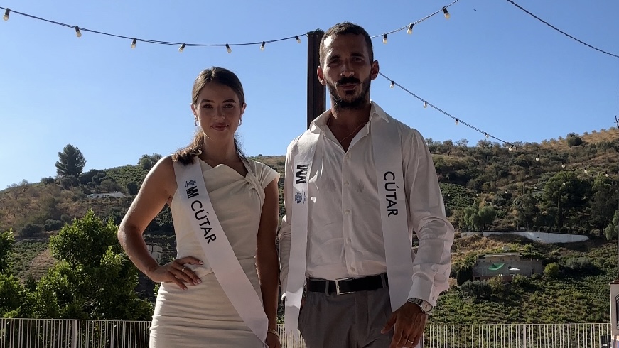 Francisco Javier Ruiz Alcalde Ayuntamiento Cutar Recepcion Miss Mister Cutar 2025 Yelyzaveta Nat Zherdeva Adrian Lozano Miss Mister Provincia de Malaga 2025 en Coin 4