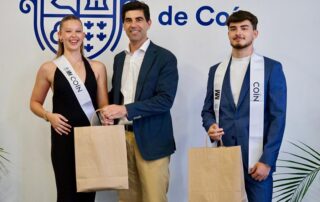 Francisco Santos Alcalde Ayuntamiento Coin Recepcion Miss Mister Coin 2025 Yanira Muñoz Arturo Vera Miss Mister Provincia de Malaga 2025 en Coin 4