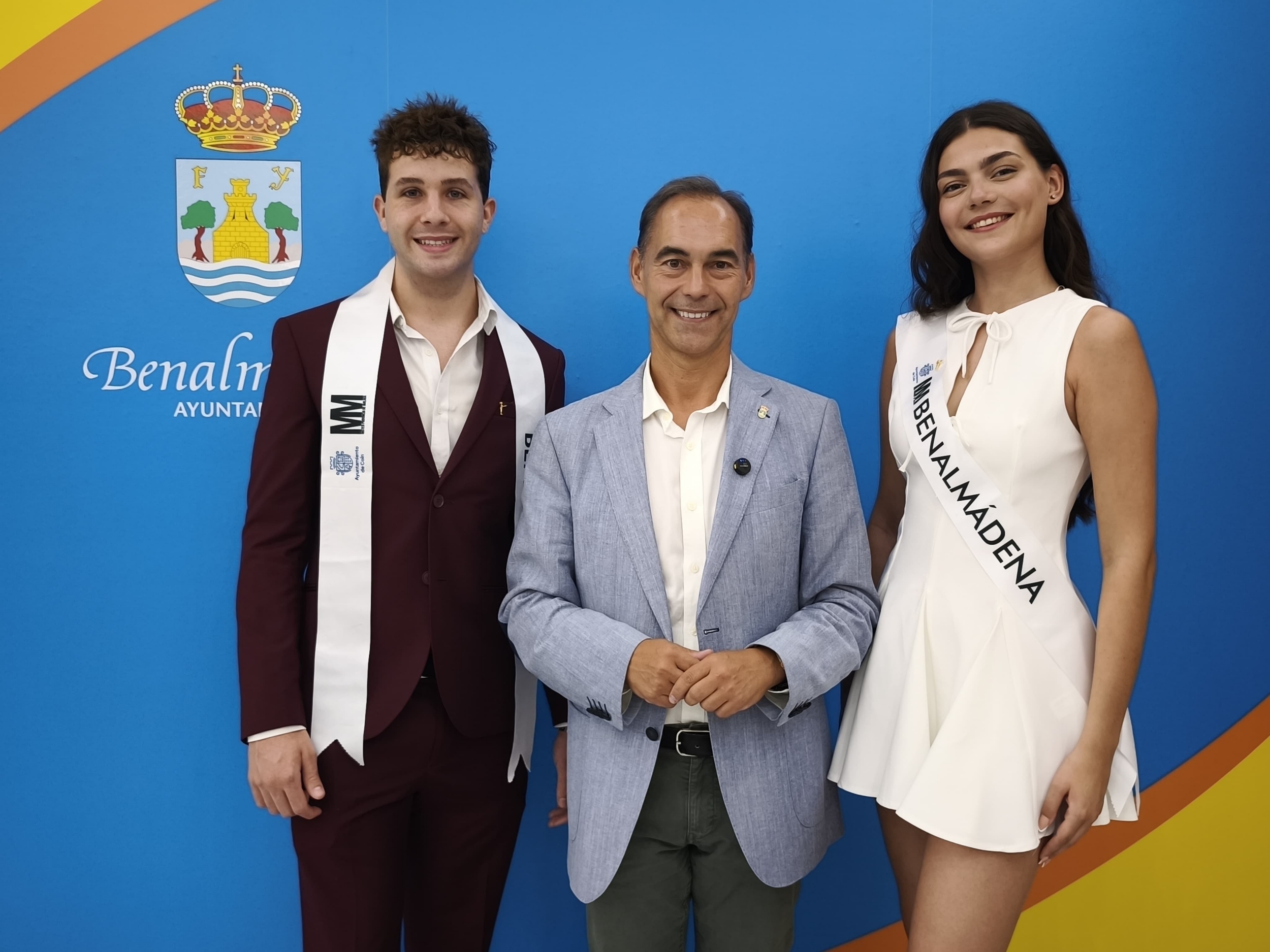 Juan Antonio Lara Alcalde Ayuntamiento Benalmadena Recepcion Miss Mister Benalmadena 2025 Luciana Jourdan Aaron Rios Miss Mister Provincia de Malaga 2025 en Coin 5