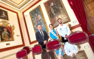 Manolo Baron Alcalde Ayuntamiento Antequera Recepcion Miss Mister Antequera 2025 Angela Martinez Manuel Calatrava Miss Mister Provincia de Malaga 2025 en Coin 6